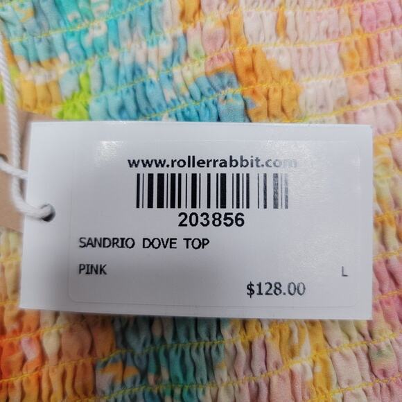 ROLLER RABBIT SANDRIO DOVE TOP, SIZE L, NWT $128 - Picture 7 of 9